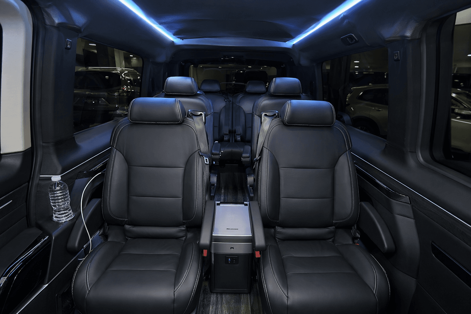 Luxury VIP van interior — Pura Shuttle White-Glove service